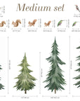 Forest Tree Wall Decal – Woodland Animals and Trees for Kids’ Rooms & Nurseries