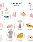 Hand Drawn Dogs Nursery Wall Decals - Cute Puppy Wall Stickers for Baby Room Décor & Kids Bedroom Art