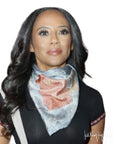 Indigo Floral Silk Scarf