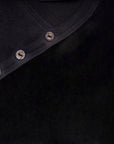 Black Baby Onesie with Velvet Detail