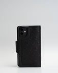 Leather crossbody case for iPhone 11 - Polka