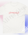 Cool women in stem science steminist tshirt in black, white or grey
