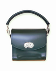 Bauble Handmade High Shine Leather Handbag - Ivy Green