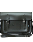 Handmade Leather Satchel - Ivy Green