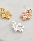Ivy Leaf Silver Charm