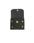 Handmade Leather Simple Coin Purse - Ivy Green