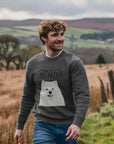Warm, Fluffy & Slightly Suspicious – Samoyed Crewneck Sweatshirt