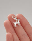 Jack Russell Terrier Silver Dog Charm