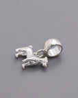Jack Russell Terrier Silver Dog Charm