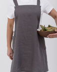 Japanese Style Linen Apron for Cooking and Crafts