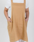 Japanese Style Linen Apron for Cooking and Crafts