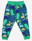 Fun and Stylish Dinosaur Print Organic Cotton Joggers for Kids - Premium Eco-Friendly Playtime Pants by Toby Tiger at brixbailey.com