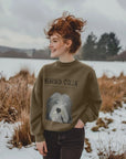 Hairicane of Cozy Chaos – Bearded Collie Oversized Sweatshirt