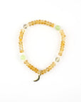 Citrine, Prenite, Moonstone Crystal & Gold Jewellery Set