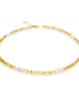Citrine, Prenite, Moonstone Crystal & Gold Jewellery Set