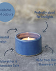 Pacific Blue Classic Tea Light Holders