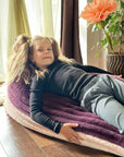 Kids Bean Bag Chair in Berry and Rose Mousse