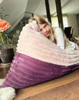 Kids Bean Bag Chair in Berry and Rose Mousse