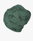 Kids Green Beanie Hat with Dog Print
