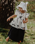 Kids Hat with Ears - White