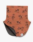 Kids Merino Neck Warmer in Copper Dogs Print