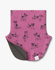 Kids Merino Neck Warmer in Pink Dogs