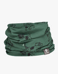 Green Dog Print Kids Neck Tube for Autumn and Spring