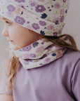 Kids Neck Tube with Spring Summer Floral Print