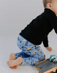 Kids Pants with Construction Print