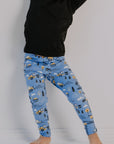 Kids Pants with Construction Print