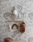 Kids Room Apple Mirror – Child-Friendly Acrylic & Wood