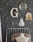 Kids Room Apple Mirror – Child-Friendly Acrylic & Wood
