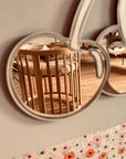 Kids Room Cherry Mirror – Child-Friendly Acrylic & Wood