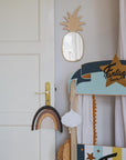 Kids Room Pineapple Mirror – Child-Friendly Acrylic & Wood