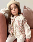 Kids Stylish Vest Pink Rosablomst