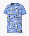Kids T Shirt with Construction Pattern