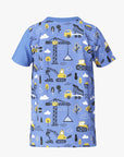 Kids T Shirt with Construction Pattern