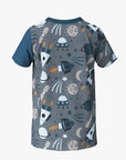 Kids T Shirt with Rocket Race Print