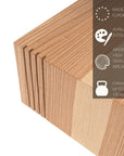 Floor Planter Podium Wooden Cubes (Set of 3)