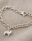 King Charles Spaniel Silver Dog Charm