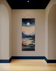 Moonlight Night Cherry Blossom Tapestry