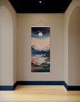 Moonlight Night Cherry Blossom Tapestry