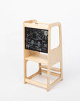 Montessori Helper Tower Step Stool with Blackboard