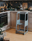 Montessori Helper Tower Step Stool with Blackboard