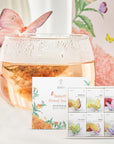 6 Butterfly Flower Tea Bag Orange Box
