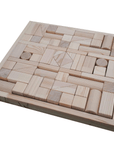 Handmade Wooden Play Blocks Set of 70 Pieces