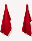 Organic Cotton Tea Towels - Herringbone Weave - Set of 2