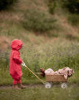 Eared Jumpsuit for Babies and Kids - Coral