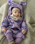 Eared Jumpsuit for Babies and Kids - Lilac Fenio