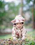 Eared Jumpsuit for Babies and Kids - Beige Squirrel
